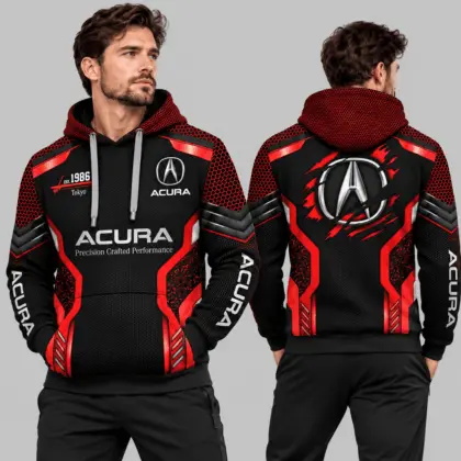 Acura | Black Silver Honeycomb Armor Hoodie