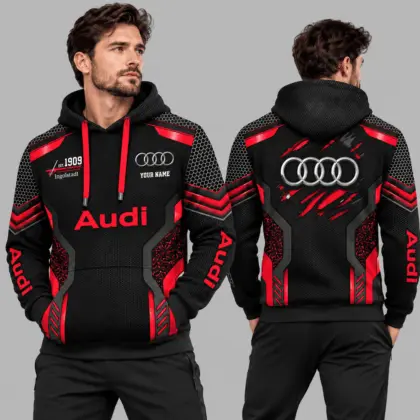 Audi | Black Silver Honeycomb Armor Hoodie