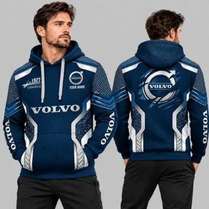 Volvo | Black Silver Honeycomb Armor Hoodie