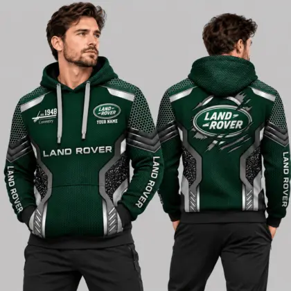 Land Rover | Black Silver Honeycomb Armor Hoodie