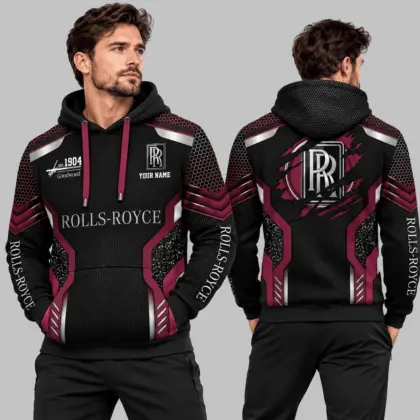 Rolls-Royce | Black Silver Honeycomb Armor Hoodie