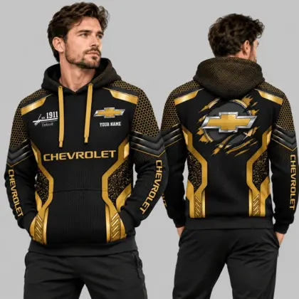 Chevrolet | Black Silver Honeycomb Armor Hoodie