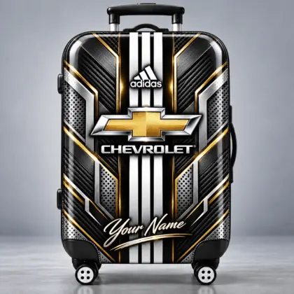 Chevrolet | Futuristic Carbon Fiber Racing Stripe Personalized Protective Luggage Cover