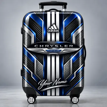 Chrysler | Futuristic Carbon Fiber Racing Stripe Personalized Protective Luggage Cover