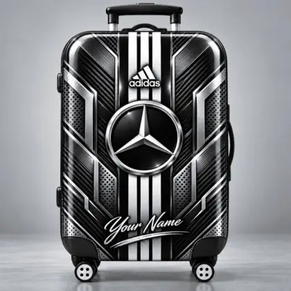 Mercedes-benz | Futuristic Carbon Fiber Racing Stripe Personalized Protective Luggage Cover