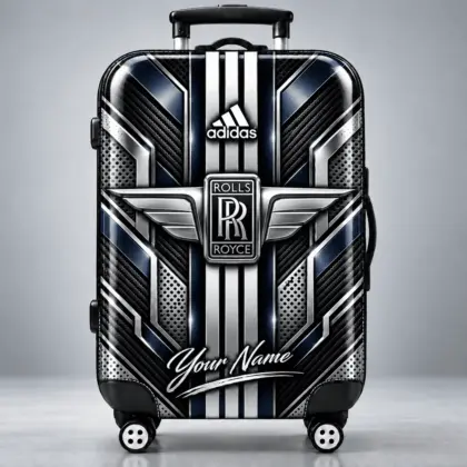 Rolls-royce | Futuristic Carbon Fiber Racing Stripe Personalized Protective Luggage Cover