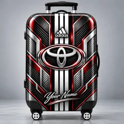 Toyota | Futuristic Carbon Fiber Racing Stripe Personalized Protective Luggage Cover