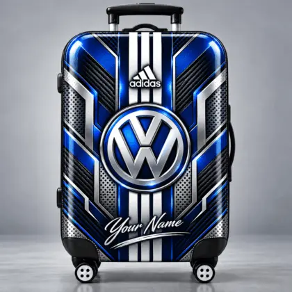 Volkswagen | Futuristic Carbon Fiber Racing Stripe Personalized Protective Luggage Cover