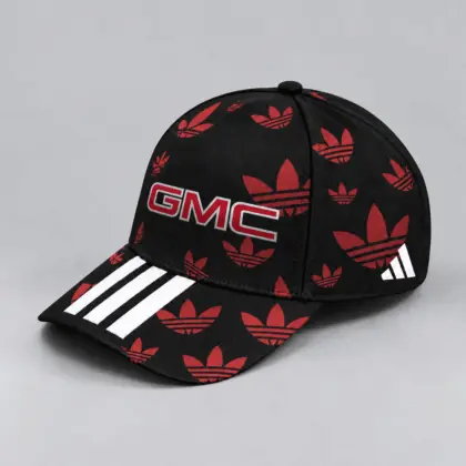 Gmc | All Over Monogram Print Three Stripe Adjustable Baseball Cap