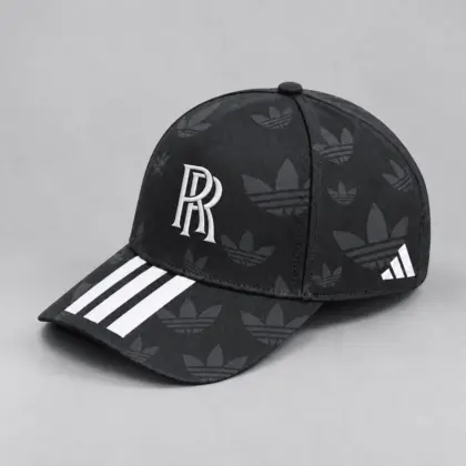 Rolls-royce | All Over Monogram Print Three Stripe Adjustable Baseball Cap