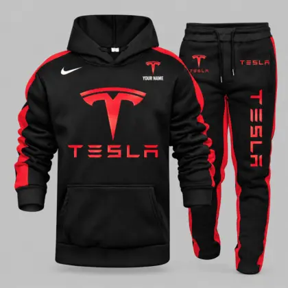 Tesla | Racing Stripe Graphic Tracksuit Set