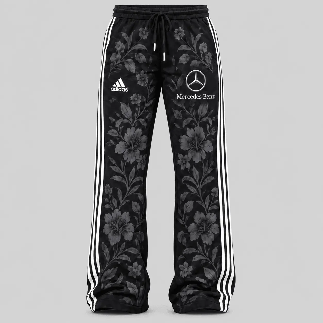 Mercedes-Benz | Floral Side-Stripe Quarter-Zip + Pants - Pants