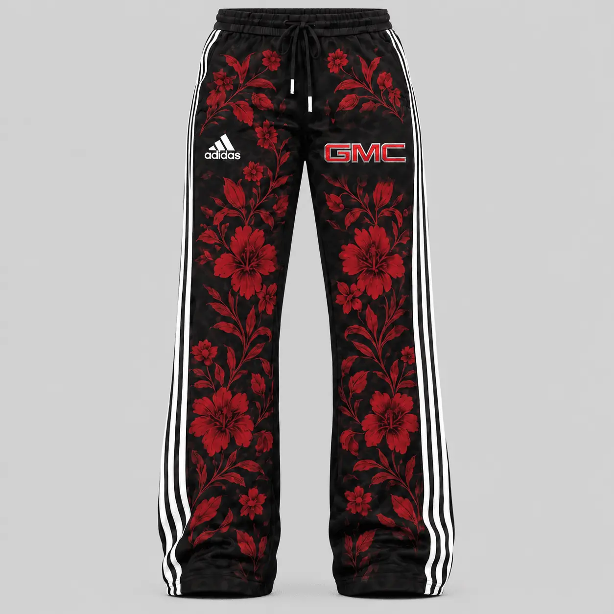 GMC | Floral Side-Stripe Quarter-Zip + Pants - Pants