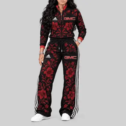 GMC | Floral Side-Stripe Quarter-Zip + Pants