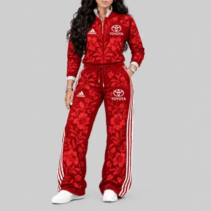 Toyota | Floral Side-Stripe Quarter-Zip + Pants