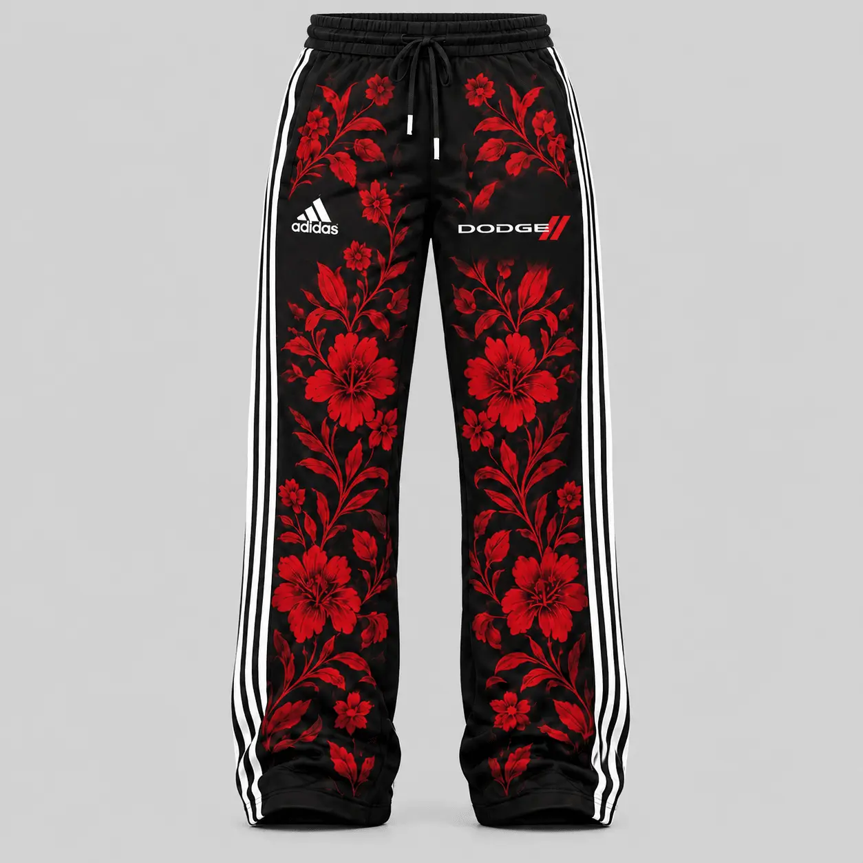 Dodge | Floral Side-Stripe Quarter-Zip + Pants - Pants