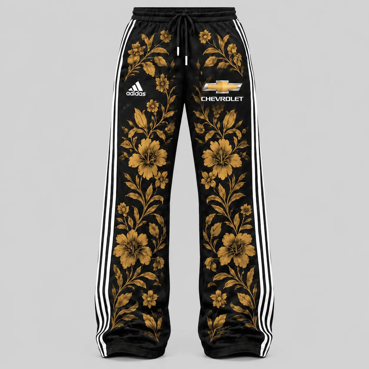 Chevrolet | Floral Side-Stripe Quarter-Zip + Pants - Pants
