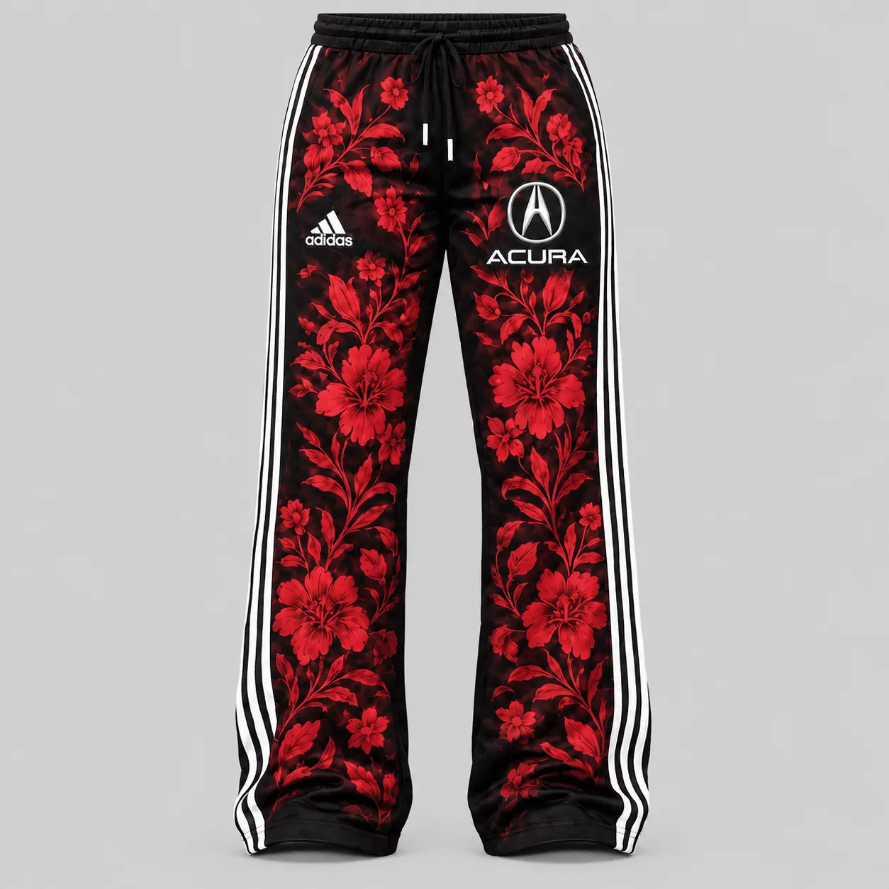 Acura | Floral Side-Stripe Quarter-Zip + Pants - Pants