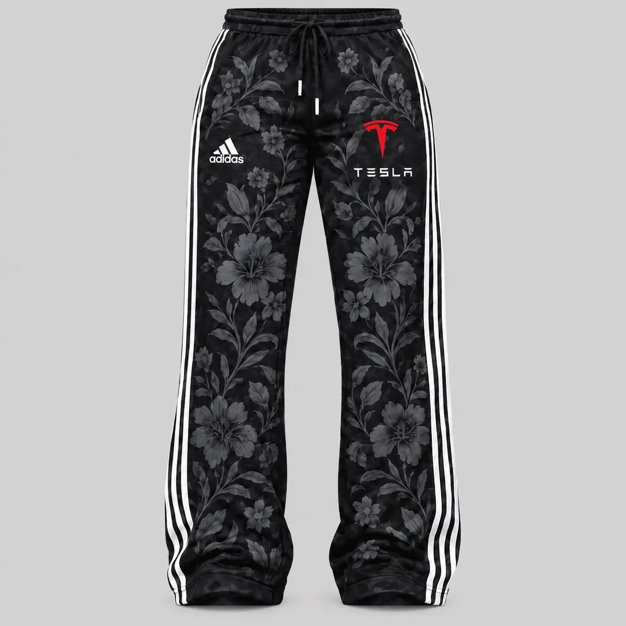 Tesla | Floral Side-Stripe Quarter-Zip + Pants - Pants