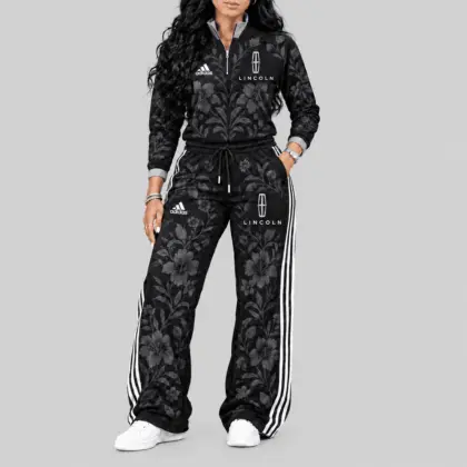 Lincoln | Floral Side-Stripe Quarter-Zip + Pants