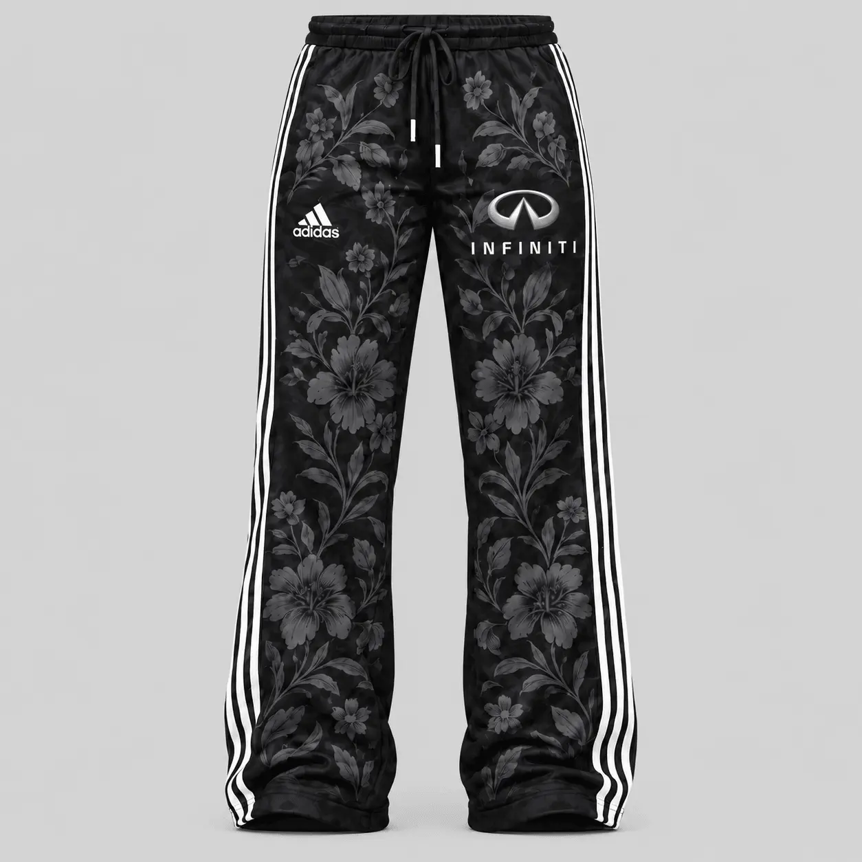 Infiniti | Floral Side-Stripe Quarter-Zip + Pants - Pants