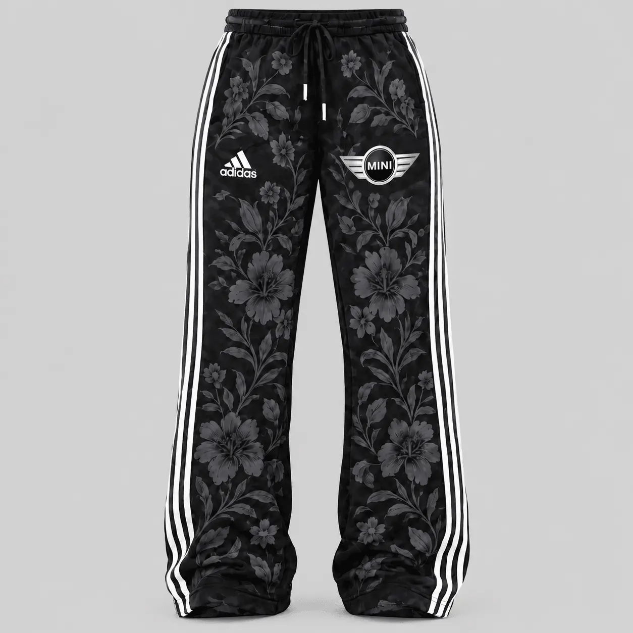 Mini | Floral Side-Stripe Quarter-Zip + Pants - Pants