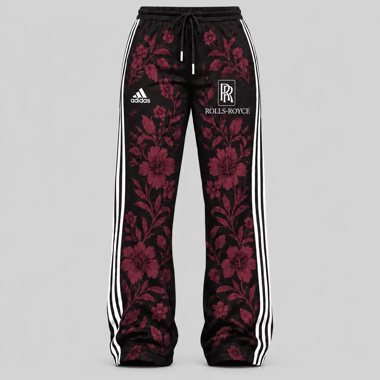 Rolls-Royce | Floral Side-Stripe Quarter-Zip + Pants - Pants