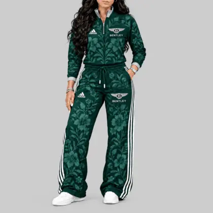 Bentley | Floral Side-Stripe Quarter-Zip + Pants