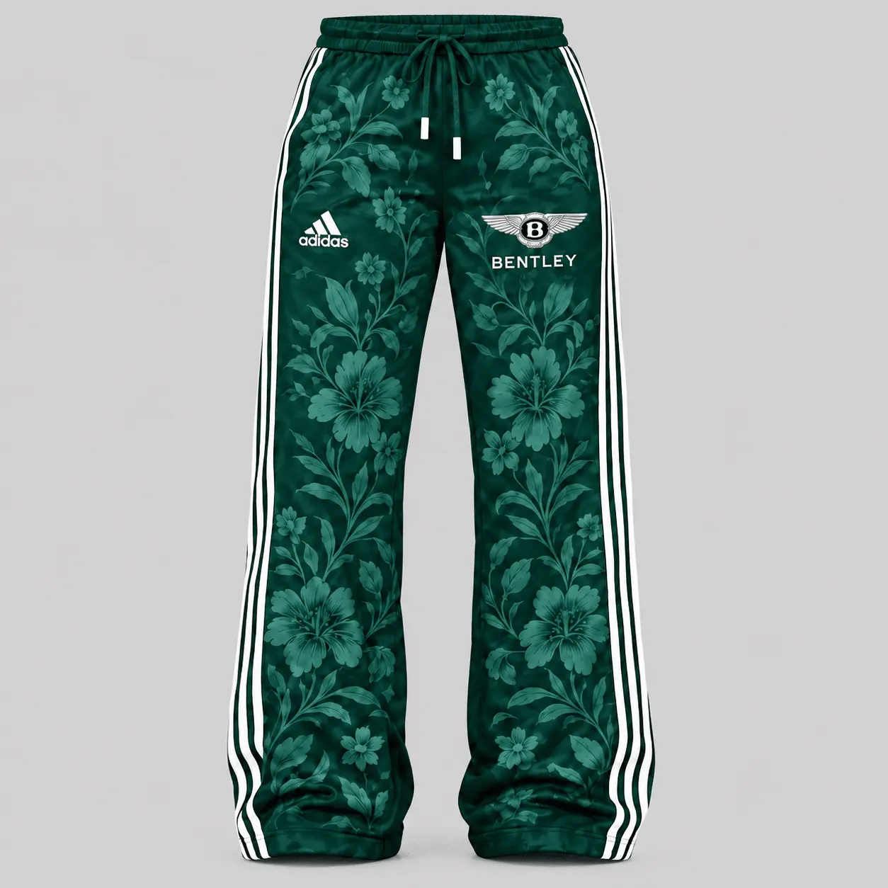 Bentley | Floral Side-Stripe Quarter-Zip + Pants - Pants