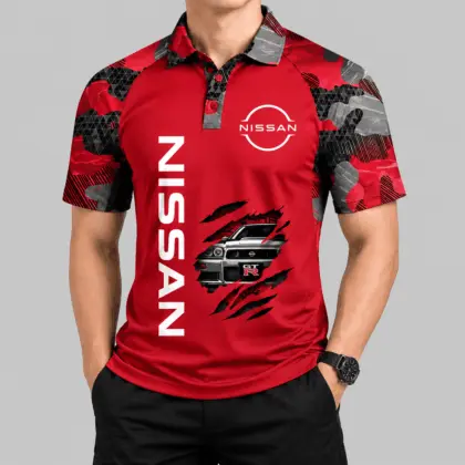 Nissan | Camouflage Raglan Claw Graphic Polo