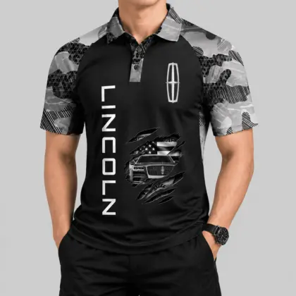 Lincoln | Camouflage Raglan Claw Graphic Polo