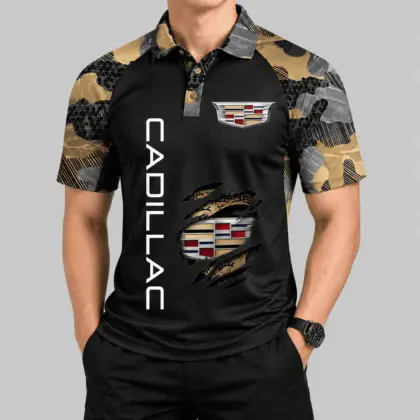 Cadillac | Camouflage Raglan Claw Graphic Polo