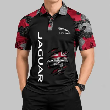 Jaguar | Camouflage Raglan Claw Graphic Polo