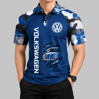 Volkswagen | Camouflage Raglan Claw Graphic Polo