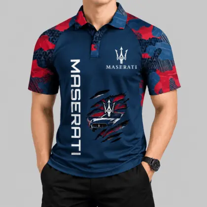 Maserati | Camouflage Raglan Claw Graphic Polo