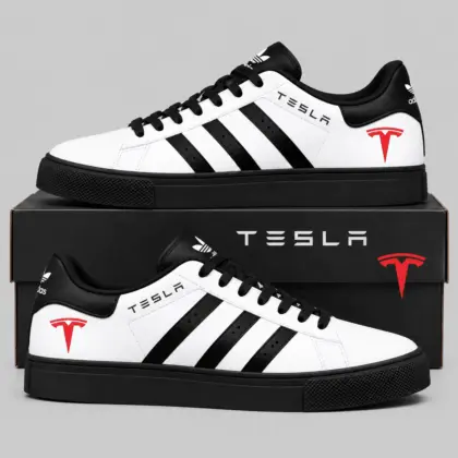 Tesla | Triple Stripe Crest Superstar Shoes