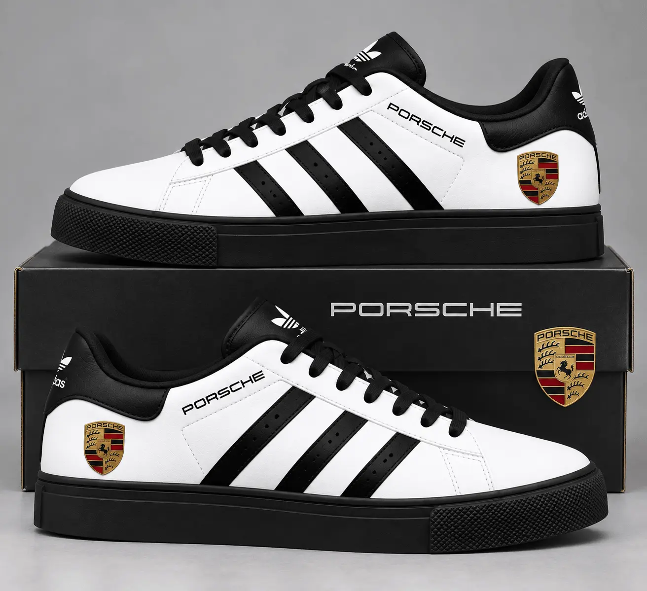 Porsche | Triple Stripe Crest Superstar Shoes