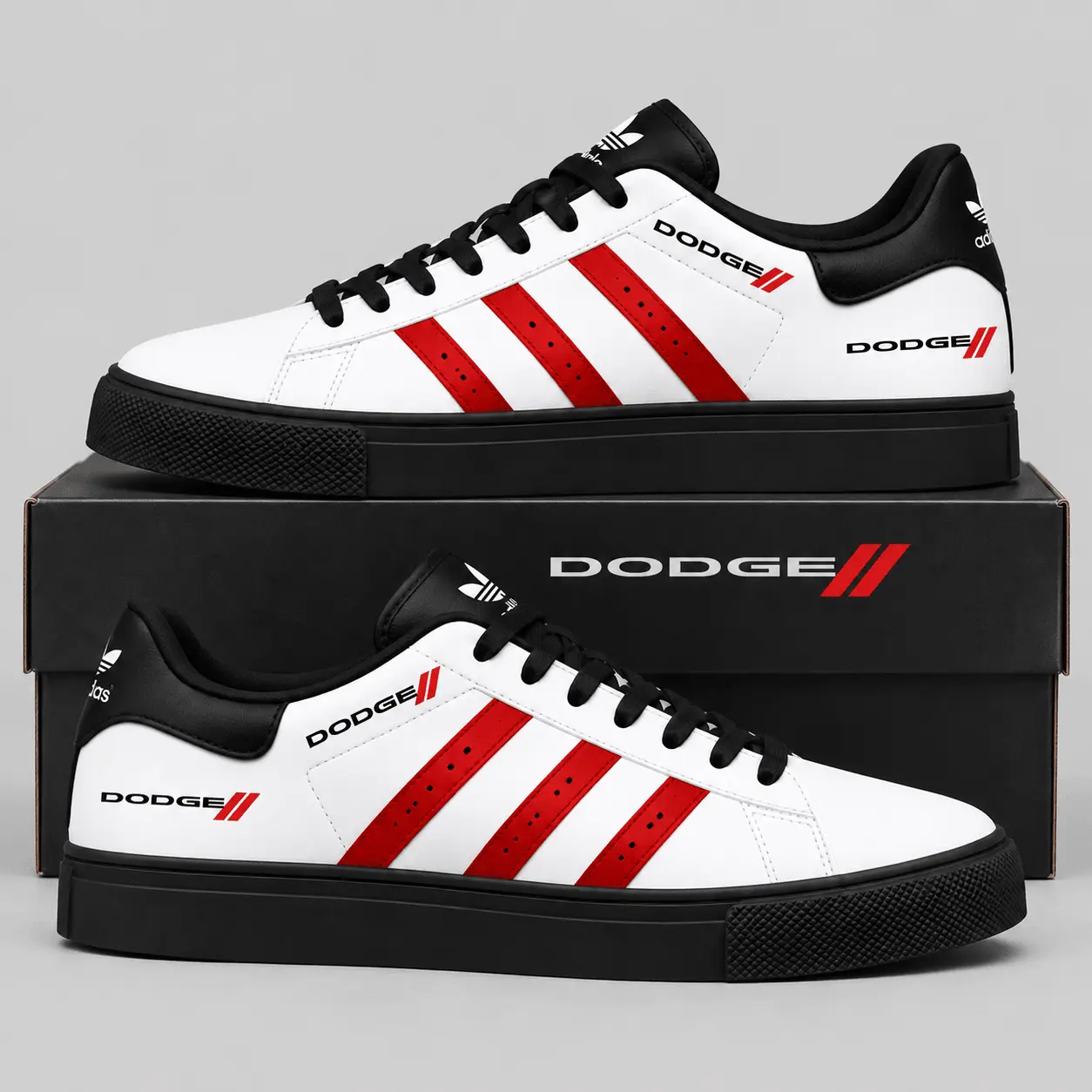 Dodge | Triple Stripe Crest Superstar Shoes