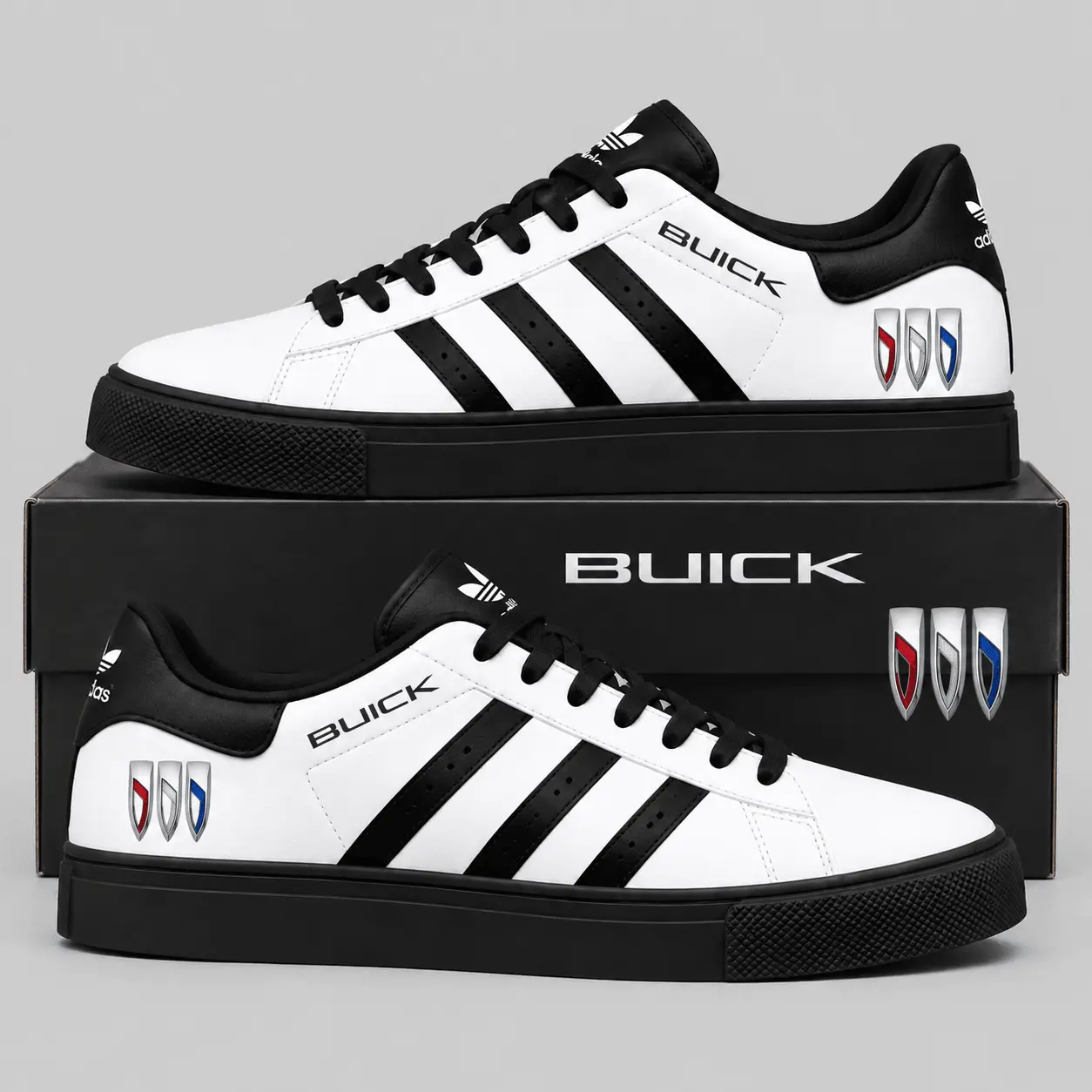 Buick | Triple Stripe Crest Superstar Shoes