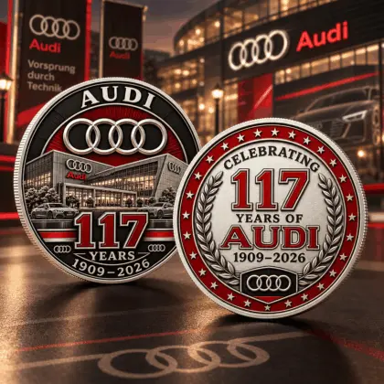Audi | Luxury Commemorative Anniversary Double Sided Collectible Challenge Coin