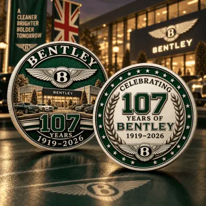 Bentley | Luxury Commemorative Anniversary Double Sided Collectible Challenge Coin