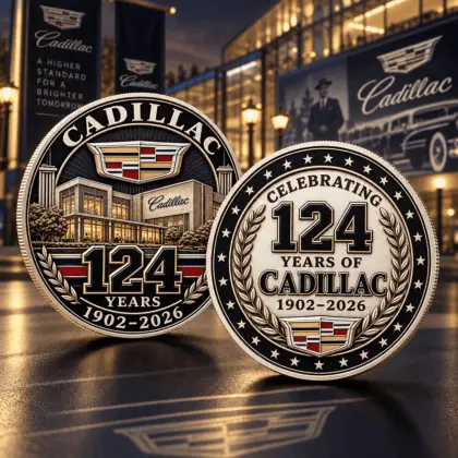 Cadillac | Luxury Commemorative Anniversary Double Sided Collectible Challenge Coin