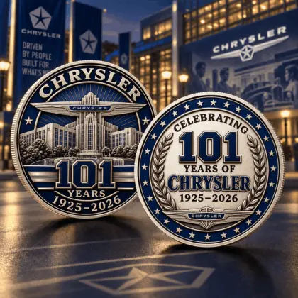 Chrysler | Luxury Commemorative Anniversary Double Sided Collectible Challenge Coin