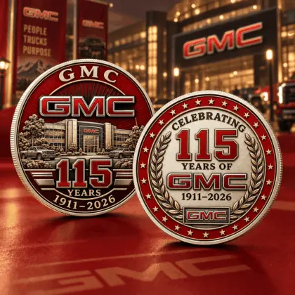 Gmc | Luxury Commemorative Anniversary Double Sided Collectible Challenge Coin