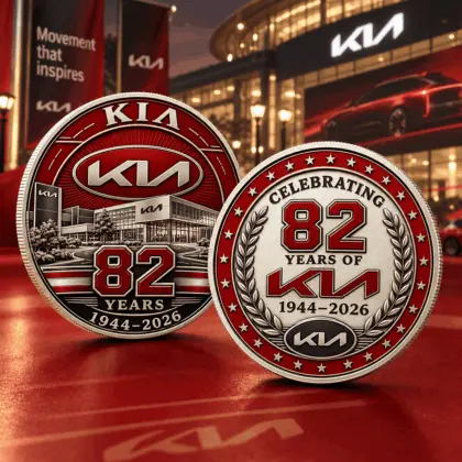Kia | Luxury Commemorative Anniversary Double Sided Collectible Challenge Coin