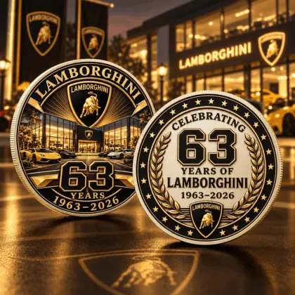 Lamborghini | Luxury Commemorative Anniversary Double Sided Collectible Challenge Coin