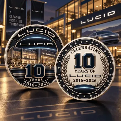 Lucid | Luxury Commemorative Anniversary Double Sided Collectible Challenge Coin