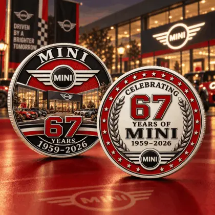 Mini | Luxury Commemorative Anniversary Double Sided Collectible Challenge Coin