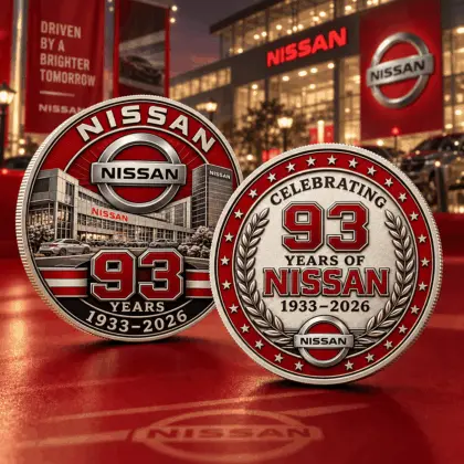 Nissan | Luxury Commemorative Anniversary Double Sided Collectible Challenge Coin