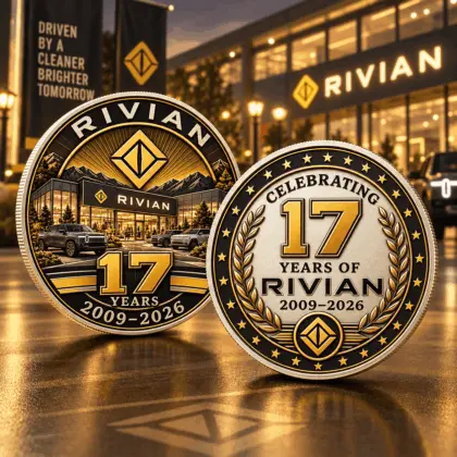 Rivian | Luxury Commemorative Anniversary Double Sided Collectible Challenge Coin